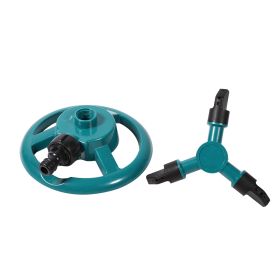 360° Fully Circle Rotating Watering Sprinkler Irrigation System 3 Nozzle Pipe Hose for Garden