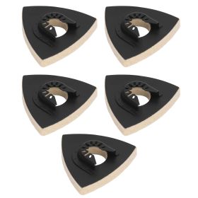 5PCS Wool Polishing Pad with Alloy Steel Base Triangular Felt Buffing Pad for Oscillating Tool