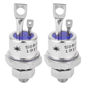 2Pcs Silicon Controlled Rectifier Screw Type Thyristor 50RIA120 SCR for Motor Control