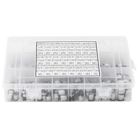 400pcs 24 Values SMD Aluminum Electrolytic Capacitor Assorted Kit 1uF - 1000uF