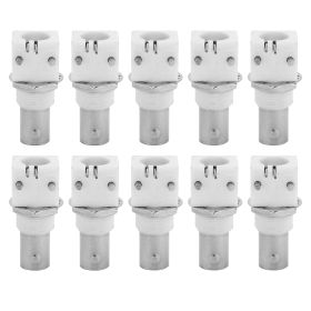 10pcs 90 Degree White PCB Mount BNC Connector Board 2P BNCQ9 Adapter for CCTV Systems