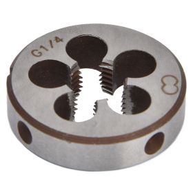 Thread Die G1/4 Alloy Steel 5 Chip Holes Accurate Accessory Tool for Pipe Threading