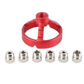 5/6/7/8/9/10mm Woodworking Tool Drill Punch Guide Locator Vertical Drilling Fixture(Red)