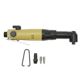 1/4in Inlet Pneumatic Screwdriver with Bits Elbow Impact Air Screw Driver 0.5‑0.7Мpa 8500rpm