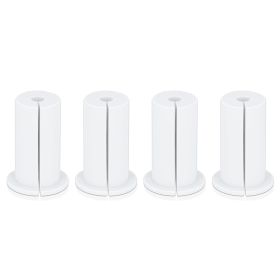 4PCS Ethernet Cable Grommet 1 Inch Rubber Cable Wall Pass Through Grommet for Home and Outdoors White