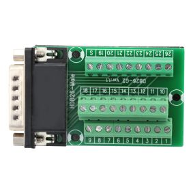 DB26 DB26-G2-01 Male Adapter to PCB Terminal Signals Module Breakout Board Connector