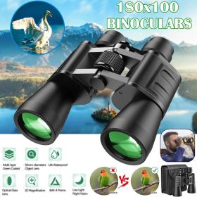 180x100 HD Military Zoom Powerful Binoculars Day Low Night Optics Hunting