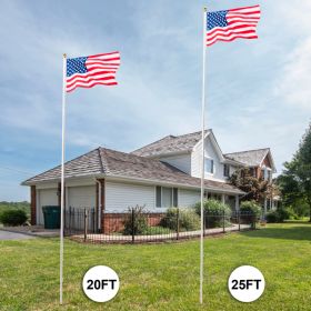 Cut Off Flagpole Aluminum Alloy, Adjustable And Extendable