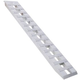 Heavy-Duty Ramps With Top Hook Attaching End, Universal Loading Ramp For Motorcycle, Tractor, ATV  UT 84 X 14 6600 LBS 1 Pair 2 Ramps Silver Aluminum