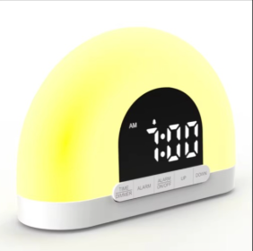 Wholesale New Popular Snooze Function Sunrise Wake Up Light Alarm Clock Led Sleep Ligh