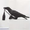 1pc The Gothic Crow Lamp; Cute Black Raven Desk Light With USB Line; Unique Resi Crow For Table Decor; Goth Decor; Black Decor; Bird Decor; Art Decor;