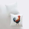 Watercolor Rooster Looking Right | Brid Print | Bird DâˆšÂ©cor | Accent Pillow Cover | Throw Pillow Covers | Pillow | Room DâˆšÂ©cor | Bedroom DâˆšÂ©cor