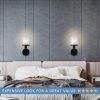 1-Light Wall Lamp with Clear Glass Shade, Modern Wall Sconce, Industrial Indoor Wall Light Fixture for Bathroom Living Room Bedroom Over Kitchen Sink,