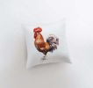 Watercolor Rooster Looking Left | Brid Prints | Bird DâˆšÂ©cor |Accent Pillow Cover | Throw Pillow Covers | Pillow | Room DâˆšÂ©cor | Bedroom DâˆšÂ©cor