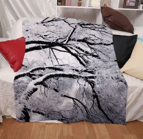 Christmas Series Digital Printing Double-sided Flannel Blanket (Option: 7style-150x200cm)