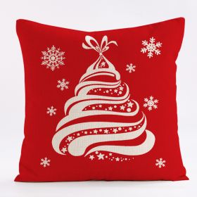 Home Fashion Simple Christmas Pillow Cover (Option: Peach Skin Fabric 45 X45cm-CT60 10)