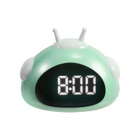 Cute Pet Alarm Clock For Children With Sleeping Night Light (Color: Green)