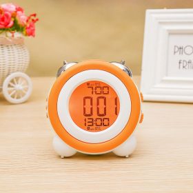 Led Message Board Kids Night-Light Digital Alarm Clock Children Wake Up Alarm Clock (Color: Orange)