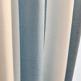 Simple Light Luxury Children's Room Cloud Yarn Blue And White Striped Cloth Chenille Curtain (Option: Cloth 1m)