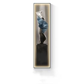 Modern Minimalist Entrance Luminous Mural (Option: 30X120C gold-Package4)