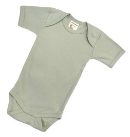 Organic Cotton Short Sleeve Bodysuits/Onesies (size: Natural 6-12m)