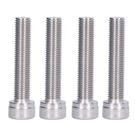 4Pcs Hex Bolt Socket Cap Screw A2 Stainless Steel 1.25mm Fine Pitch Fastener HardwareM10x40 (Option: M10x50)