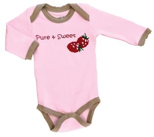 Organic Cotton Long Sleeve Bodysuits/Onesies (size: Pure and Sweet 0-3m)