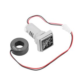 LED Digital Display AC Voltage And Current Meter Indicator (Color: White)