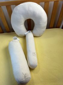 Yoga Pillows 6" Diameter Cylindrical Kapok Zip (size: 30")