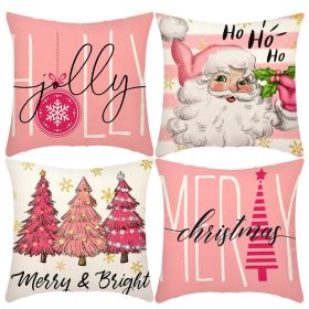 Home Decoration Printing Christmas Pillow Cover (Option: 1 Style-45x45cm)