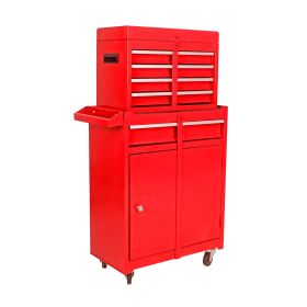 Removable 5-drawer Tool Box (Color: Red)