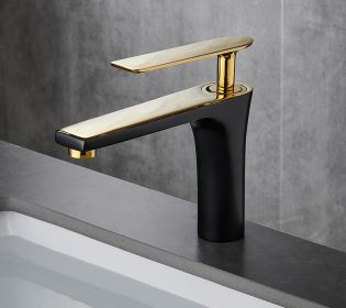 Extended Faucet For Bathroom On Stage (Option: Black gold-Short style)