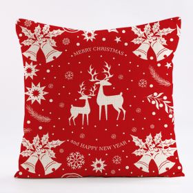 Home Fashion Simple Christmas Pillow Cover (Option: Peach Skin Fabric 45 X45cm-CT60 8)