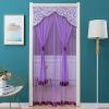 Double Yarn Door Curtain Anti-mosquito Embroidered Tassel Quiet Bedroom Living Room Bathroom Universal Partition Home Decoration