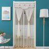 Double Yarn Door Curtain Anti-mosquito Embroidered Tassel Quiet Bedroom Living Room Bathroom Universal Partition Home Decoration