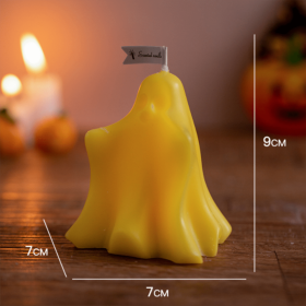 Light Ghost Tea Lights Halloween Party Candles (Color: yellow)