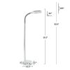 5-Foot Sunlight Floor Lamp - Adjustable LED Reading Lamp and Room Decor for Modern Living Rooms, Bedrooms, and Offices (Black)