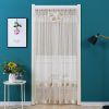 Double Yarn Lace Gauze Door Curtain Over The Door Anti-mosquito Living Room Bedroom Bathroom Universal Partition Home Decoration