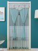 Double Yarn Door Curtain Anti-mosquito Embroidered Tassel Quiet Bedroom Living Room Bathroom Universal Partition Home Decoration