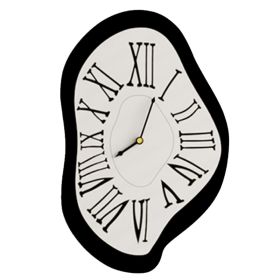 Living Room Decoration Hanging Clock Bedroom Roman Numeral Mute (Option: Wall clock)