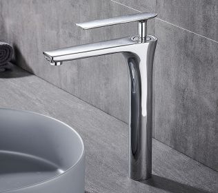 Extended Faucet For Bathroom On Stage (Option: Chromate treatment-High style)