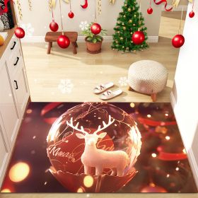 Christmas Home Decorative Bay Window Bedside Carpet (Option: Christmas 01-80x120cm)