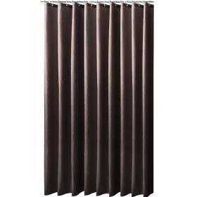 Waterproof Shading Shower Partition Curtain Punch-free (Option: Coffee Color-100 Width 180 Height Hook)